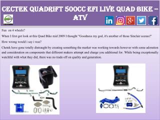 Cectek Quadrift 500cc EFI Live Quad Bike – ATV