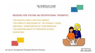 Reasons for visiting Occupational Therapists