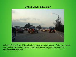 Online Driver Education