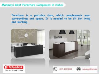 Furniture Companies in Dubai to Accentuate Your Offices