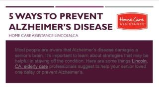 5 Ways to Prevent Alzheimer’s Disease