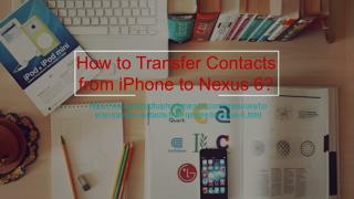 Transfer Contacts from iPhone to Nexus 6