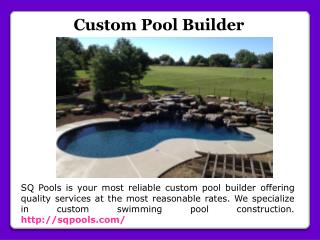 Pool construction