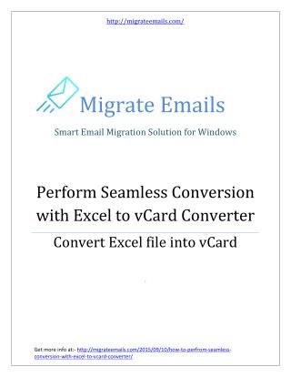 Excel to vCard Converter