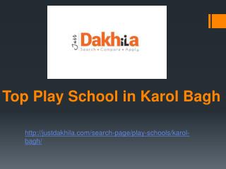Best Play School in Karol Bagh
