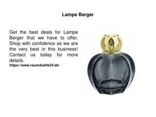 Lampe Berger