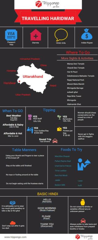 Haridwar Travelling Infographic - Trippongo