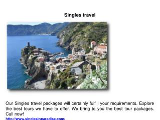 Singles travel