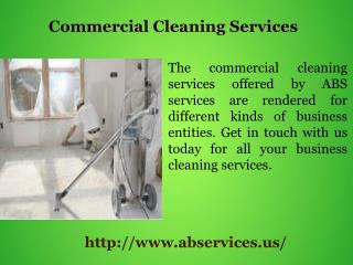 Commercial Cleaning Services