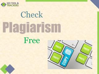 Free Plagiarism Checker - SEO Tool Tracker