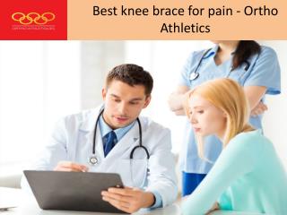 Best knee brace for pain - Ortho Athletics