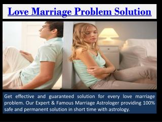 Love marriage problem solution specialist