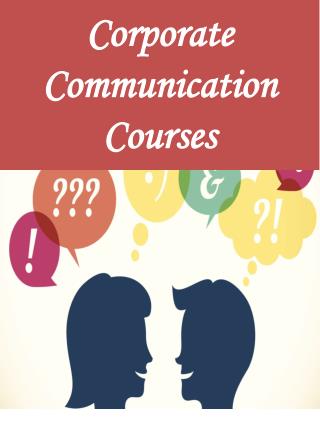 Corporate Communication Courses