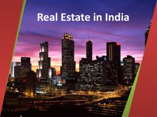 real estate in India