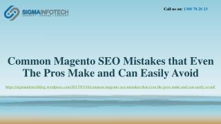 Common Magento SEO Mistakes that Even The Pros Make and Can Easily Avoid