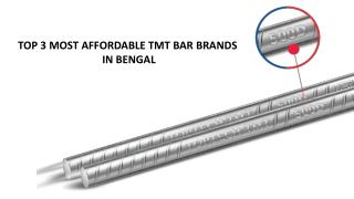 Top 3 Most Affordable TMT Bar Brands in Bengal