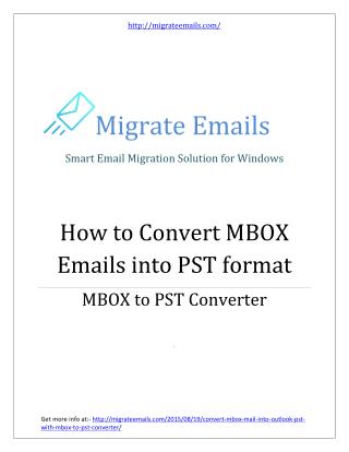 MBOX to PST Converter