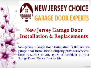 New Jersey Garage Door Installation & Replacements