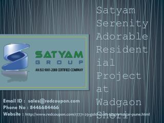 New Residential apartment for sale in Wadgaon Sheri at Satyam Serenity