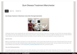 Find Best Gum Disease Treatment in Manchester