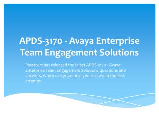 Passtcert Avaya 3170T Questions and Answers