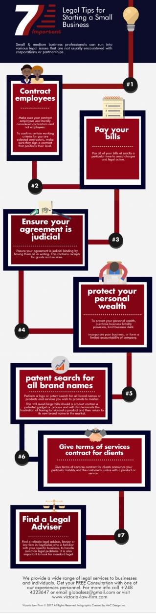 Infographic: 7 Legal Tips for Starting a Small Business
