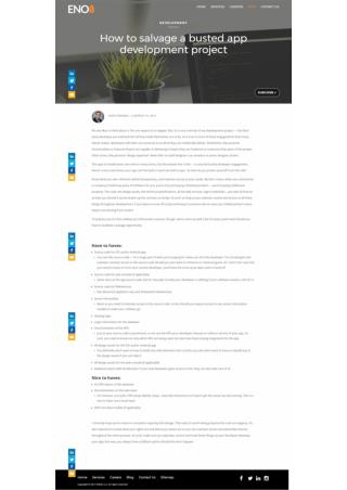 How to salvage a busted app development project