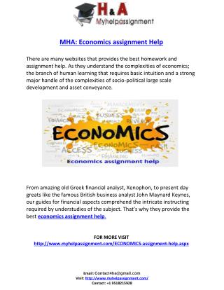 Economics assignment Help