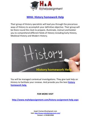 History homework Help