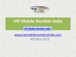 VIP Mobile Number India