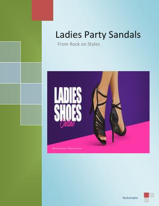 Ladies Party Sandals