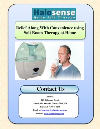 Relief Along With Convenience using Salt Room Therapy at Home