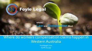 Where do workers compensation claims happen in Western Australia