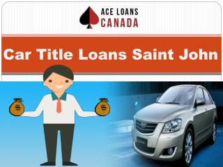 Car Title Loans Saint John