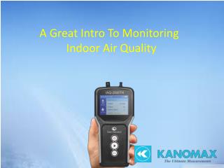 A great intro To Monitoring Indoor Air Quality