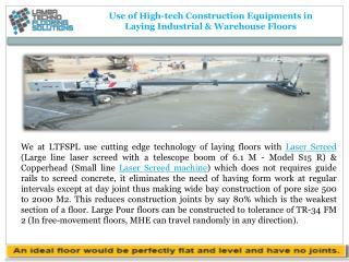 Concrete Polishing & Laser Screed Flooring