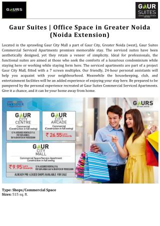 Gaur Suites | Office Space in Greater Noida (Noida Extension)