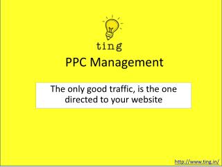 PPC Management Services in Mumbai-Ting