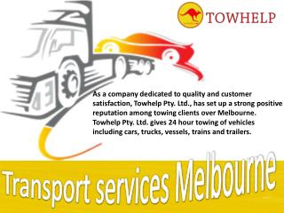 Transport services Melbourne