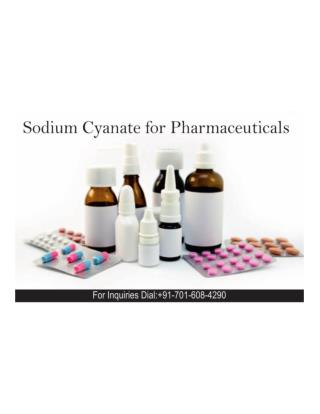 Sodium Cyanate for Pharmaceuticals - Alaska Zyanate