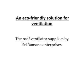 Roof ventilator Suppliers