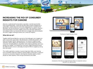 Increasing the ROI of Consumer Insights for Danone