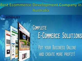 Best Ecommerce Development Company in Australia