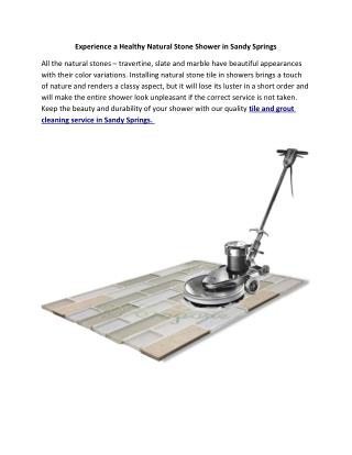 Healthy stone shower restoration in sandy springs