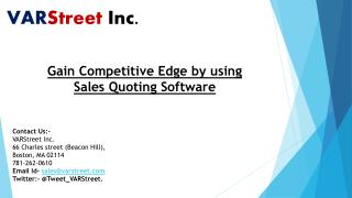 Gain Competitive Edge by using Sales Quoting Software