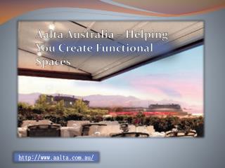 Aalta Australia – Helping You Create Functional Spaces