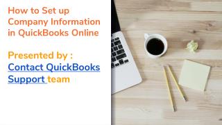 How to Set up Company Information in QuickBooks Online