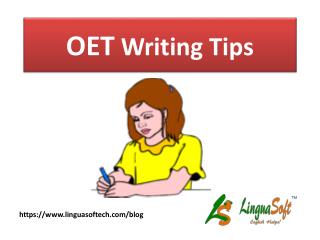 OET Writing Tips