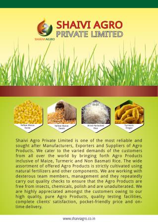 Shaivi Agro Private Limited. Telangana India