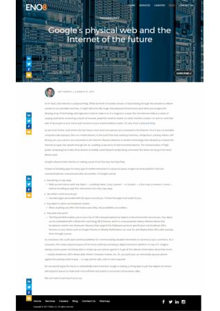 Google’s physical web and the Internet of the future